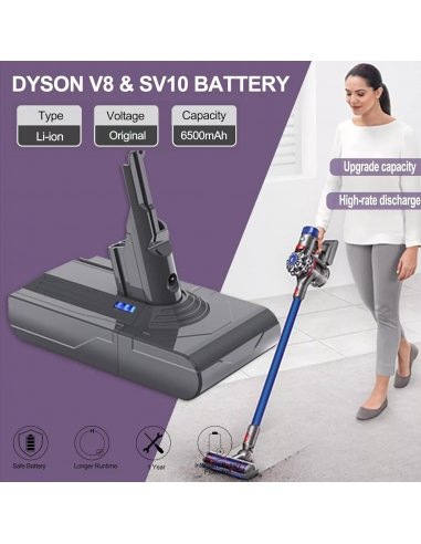 LONGFIT Batteria di Ricambio Dyson V8...