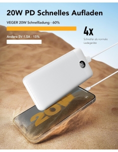 VEGER Power Bank 27000mAh...