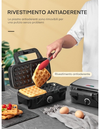 FOHERE AKA036 Tostapane 1200 W per...