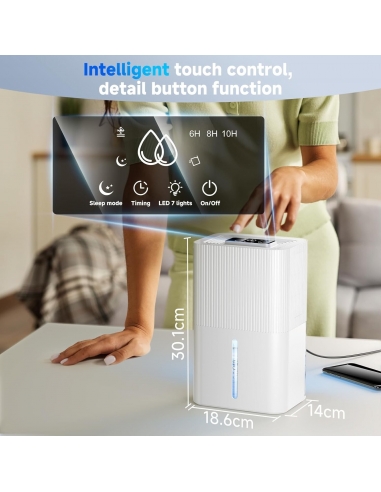 FIAHNG Deumidificatore Elettrico 2.7L...