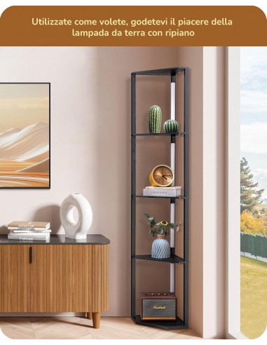EDISHINE Lampada da Terra Soggiorno...