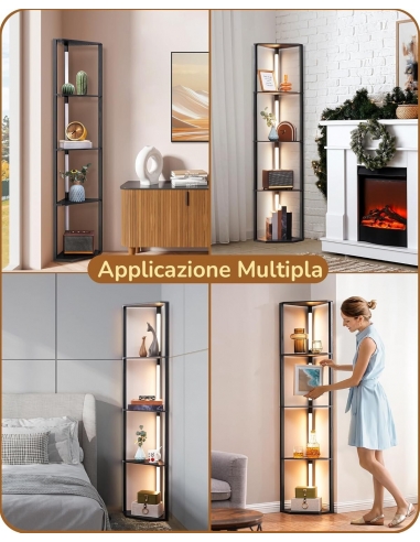 EDISHINE Lampada da Terra Soggiorno...