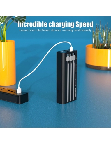 Elefull Power Bank 26800Mah Con Cavo...