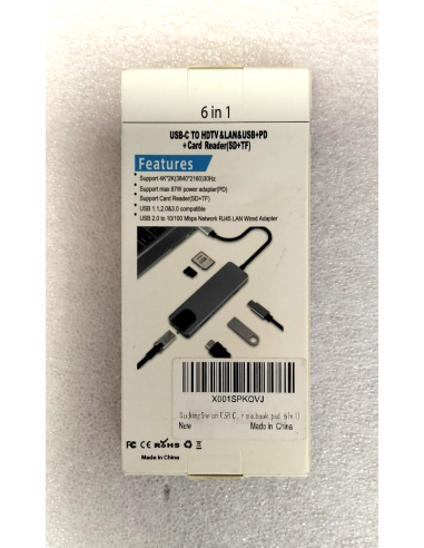 6-in-1 Docking Station USB C TO HDTV...