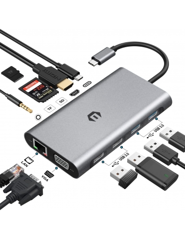 HOPDAY HB026 11 in 1 Hub USB C...