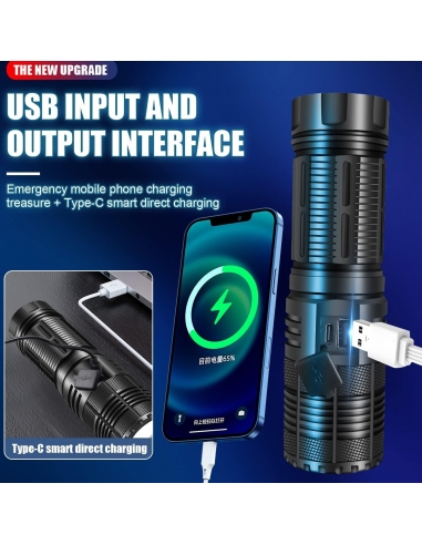 FUIIKE 188 Torcia LED Ricaricabile...