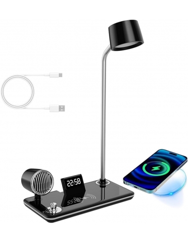 Lampada tavolo LED 15W Caricabatteria...