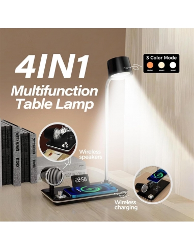 Lampada tavolo LED 15W Caricabatteria...