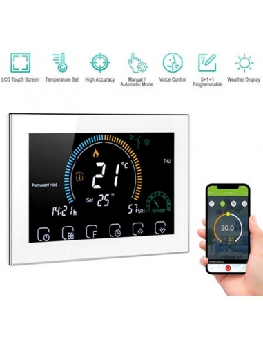 Irishom BHT-8000GCLW Termostato WiFi...