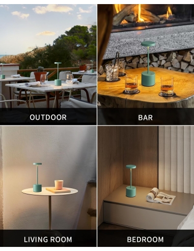 2 x Visdanfo Lampada da tavolo LED...