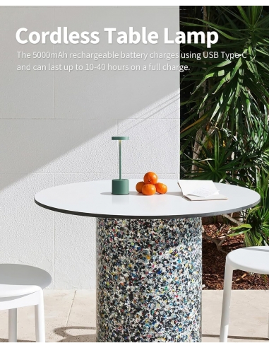 2 x Visdanfo Lampada da tavolo LED...