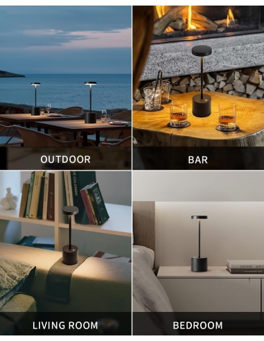 2 x Visdanfo Lampada da tavolo LED...