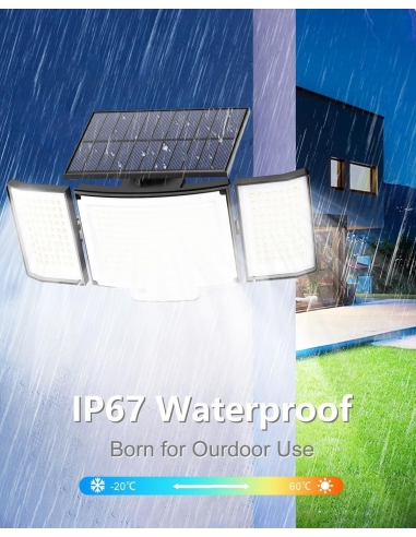 Topabol TBD-33 Lampada solare LED...