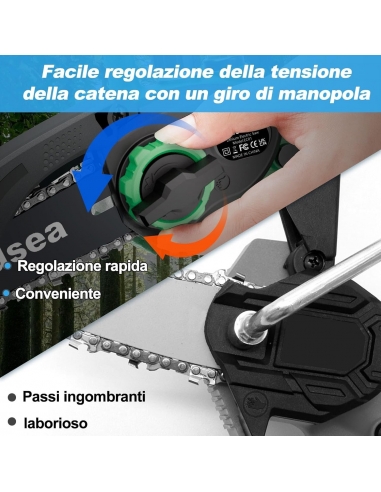 Goldsea Mini Motosega a Batteria 21V...