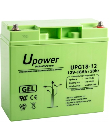 U-Power Batteria Piombo Gel UPG 18Ah 12V
