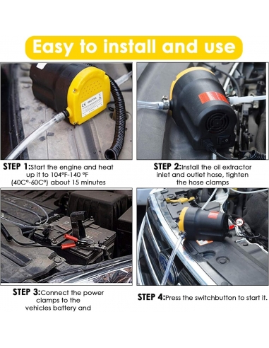 Pompa di estrazione olio 12V,...