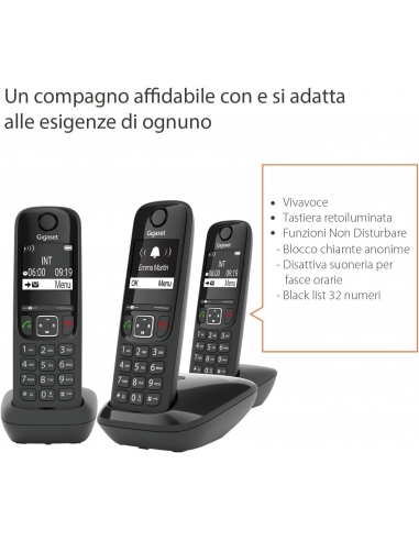 Gigaset AS690 Trio Telefono Cordless...