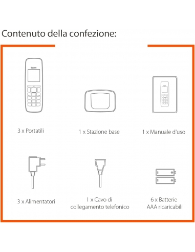 Gigaset AS690 Trio Telefono Cordless...