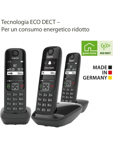 Gigaset AS690 Trio Telefono Cordless...