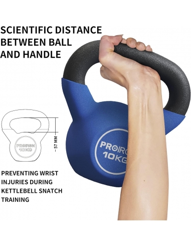 Palla con pesi rivestita in neoprene...