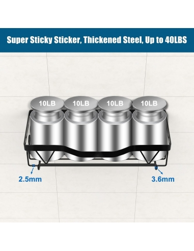UUlioyer Mensola Doccia, Impermeabile...