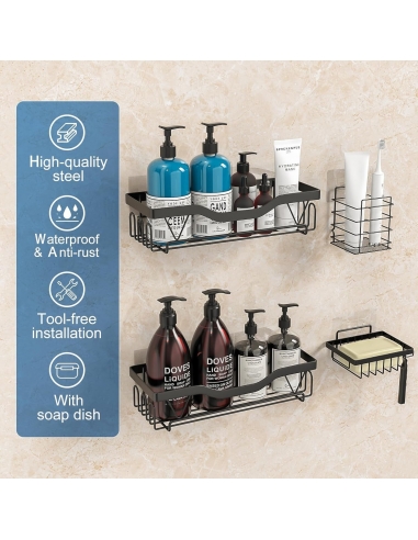 UUlioyer Mensola Doccia, Impermeabile...