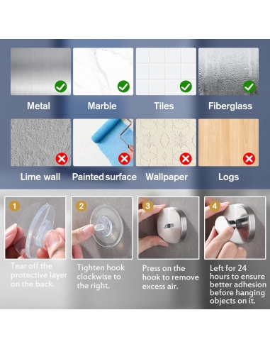 Ganci a ventosa Daoun, perfetti per...