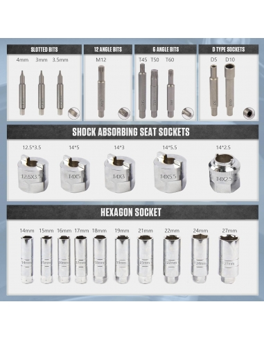 Dptool 46 pezzi Set di utensili per...