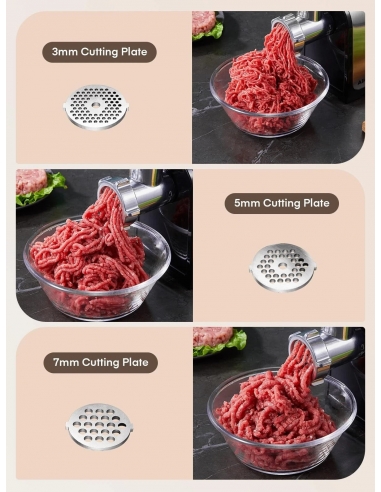 FOHERE Tritacarne 3 in 1 Elettrico...