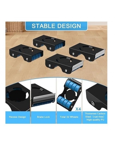 NIUXX Sollevatore per Mobili Set Di...