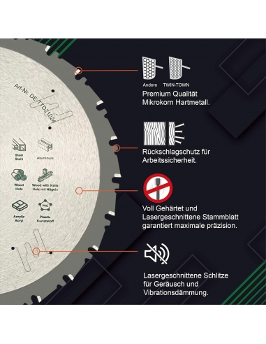 TWIN-TOWN HM Lama per sega circolare...