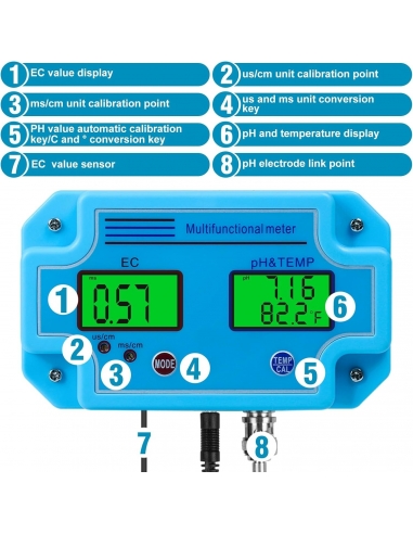Misuratore PH, Rilevatore d'Acqua...