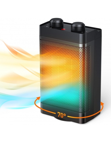 Cnkeeo Stufa Stufetta Elettrica Basso...