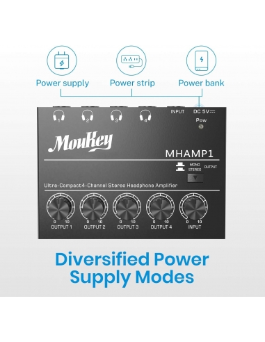 Moukey MHAMP1 Mini Amplificatore...