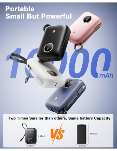 Nllosa Power Bank 10000mAh, Mini...
