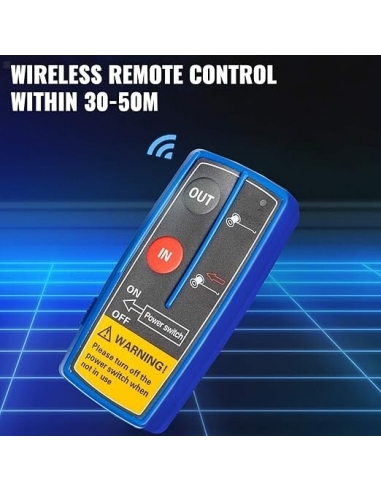 Verricello Elettrico 12V 4000lbs/1814...