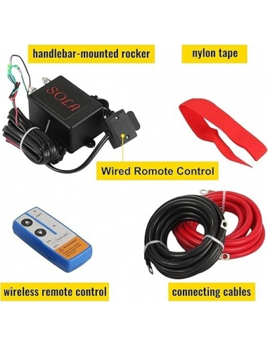 Verricello Elettrico 12V 4000lbs/1814...