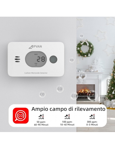 CPVAN Rilevatore Monossido di...