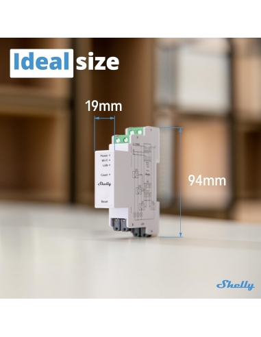 Shelly Pro 3EM (120A) - Misuratore di...