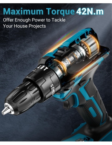 MHPRO Trapano Avvitatore Batteria...