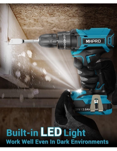MHPRO Trapano Avvitatore Batteria...