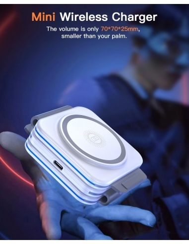 Caricatore Wireless Pieghevole 3 in...