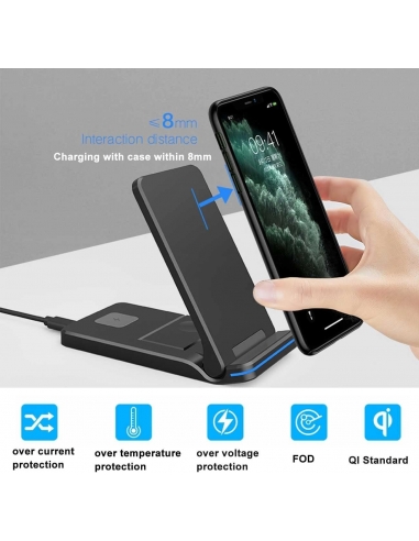 Caricatore Wireless Pieghevole 3 in...