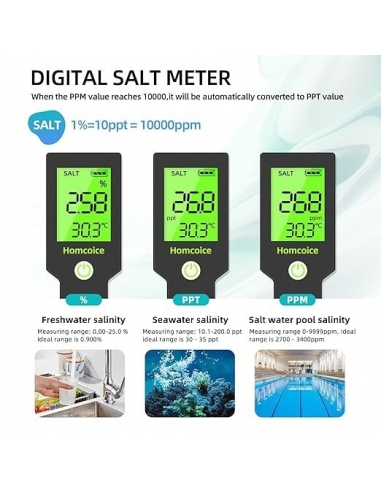 Homcoice Misuratore pH 5 IN 1...