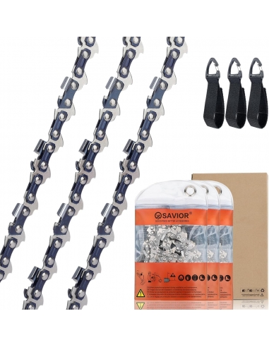 SAVIOR 3 Catene  Motosega 3/8 "LP 1,1...