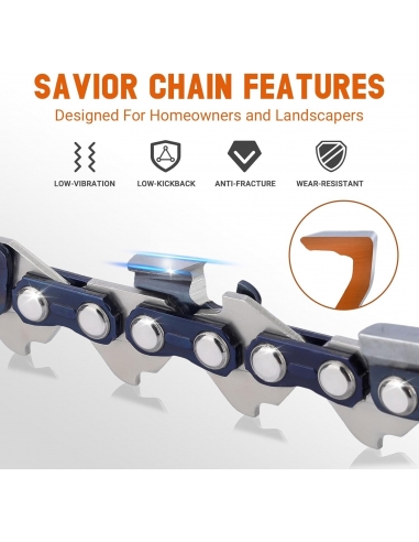 SAVIOR catena per sega 18", 72TG, 1,3...