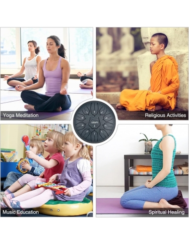 LEKATO Drum Tamburo 6 Pollici 11 Toni...