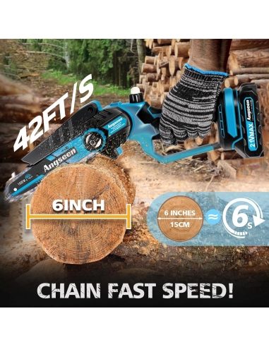 Angseen Sy-15 blu Mini Motosega a...