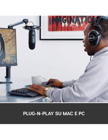 Blue Yeticaster Microfono Yeti USB...