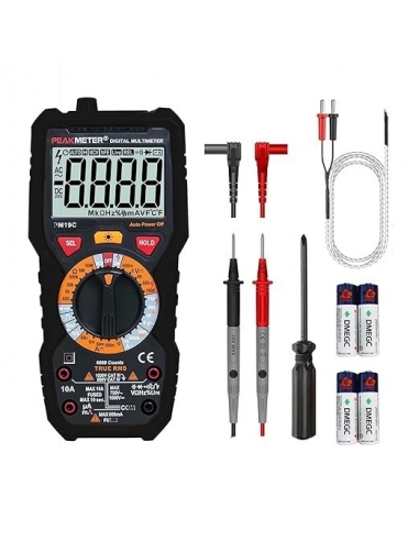 PeakMeter Multimetro digitale 6000...